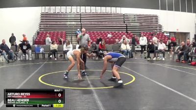 119 lbs Quarterfinals (8 Team) - Arturo Reyes, Mat Assassins vs Beau Heniser, Indiana Outlaws