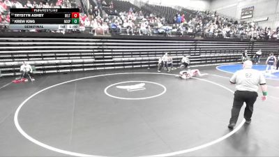 3A 113 lbs Semifinal - Krew King, North Sanpete vs Trystyn Ashby, Delta