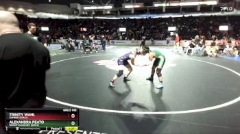 Girls 145 lbs Quarterfinal - Trinity Wahl, Sumner (Girls) vs Alexandra Peato, Bishop Blanchet (Girls)