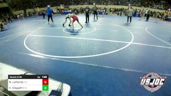 126 lbs Round Of 32 - Michael LaPointe, Grove Takedown Club vs Hudson Claggett, Bristow Youth Wrestling