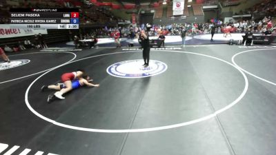 190 lbs Selieni Paseka, LAWA - Los Angles Wrestling Association vs Patricia Nicole Rivera Juarez, SDIKWA - San Diego-Imperial Kids Wrestling Association