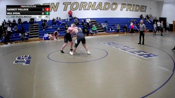 285 lbs 1st Place Match - Will Stohl, Upper St. Clair vs Garrett Pollock, Thomas Jefferson