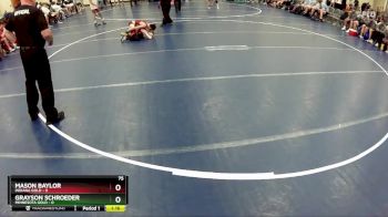 75 lbs Quarterfinals (8 Team) - Grayson Schroeder, Minnesota Gold vs Mason Baylor, Indiana Gold
