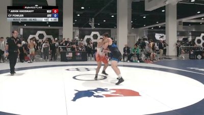 82 kg Champ. Rd Of 16 - Arvin Khosravy, Westpoint vs Cy Fowler, Air Force Regional Training Center