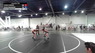 126 lbs 3rd Place - Caleb Clemans, Ford Dynasty WC vs Julian Manarang, Vills Bros Wrestling
