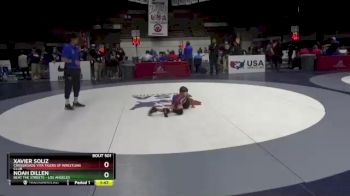 43 lbs 7th Place Match - Xavier Soliz, Crossroads YITA Tigers SF Wrestling Club vs Noah Dillen, Beat The Streets - Los Angeles