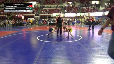 62 lbs Cons. Round 3 - Sean Riffel, Magic City Wrestling Club vs Hunter Wood, Belt Little Guy
