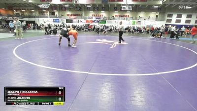 149 lbs Cons. Round 3 - Joseph Triscornia, Baker (Kan.) vs Chris Aragon, Morningside (Iowa)