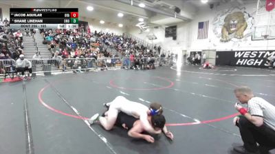 165 lbs Champ. Round 2 - Jacob Aguilar, Orange vs Shane Linehan, Santa Margarita