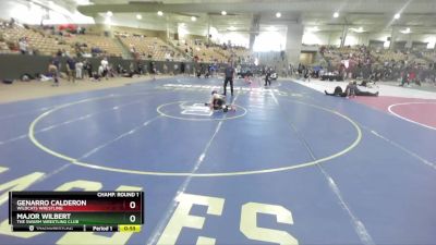 65 lbs Champ. Round 1 - Major Wilbert, The Swarm Wrestling Club vs Genarro Calderon, Wildcats Wrestling