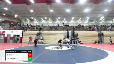 144 lbs Cons. Round 3 - Ryan Russell, Southern Indiana Wrestling vs Steven Gray, Providence