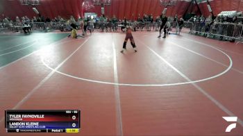 93 lbs Round 1 - Tyler Faymoville, Wisconsin vs Landon Kleine, Valley Elite Wrestling Club