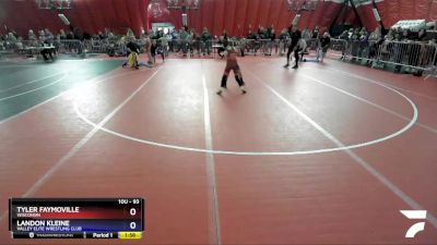 93 lbs Round 1 - Tyler Faymoville, Wisconsin vs Landon Kleine, Valley Elite Wrestling Club