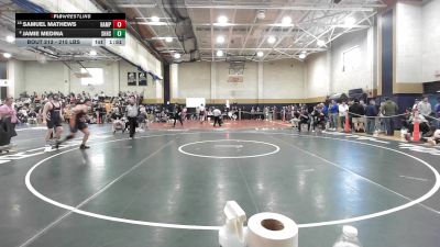 215 lbs Consi Of 8 #1 - Samuel Mathews, Hampshire vs Jamie Medina, South Hadley