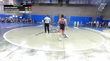 145lbs Champ. Round 1 - Avalee Cisneros, Kennewick (Girls) vs Caitlyn Gallagher, Edmonds-Woodway (Girls)