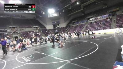 58.4-59.4 lbs Champ. Round 3 - Avrielle Eaton, Duran Wrestling Club vs Buck Johnson, GRIT Athletics Wrestling Club