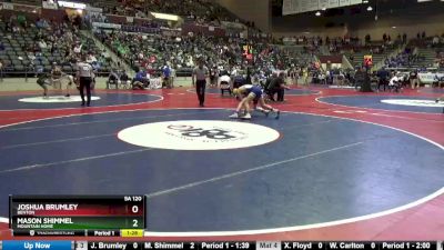 5A 120 lbs Quarterfinal - Joshua Brumley, Benton vs Mason Shimmel, Mountain Home