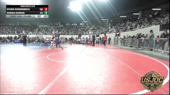 76 lbs Quarterfinal - Ryker Roedenbeck, Tahlequah Wrestling Club vs Roman Durkee, Shawnee Takedown Club