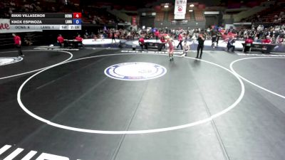 132 lbs Rikki Villasenor, OCWA - Orange County Wrestling Association vs Knox Espinoza, LAWA - Los Angles Wrestling Association