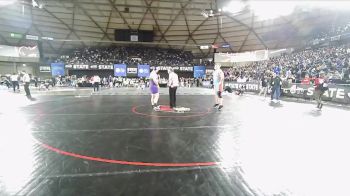 Boys 4A 285 lbs Champ. Round 1 - Kaiden Reedy, Sumner vs Brody Jacobs, West Valley (Yakima)