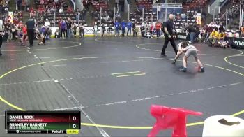 64 lbs Quarterfinal - Brantley Barnett, Reed City Youth Wrestling vs Daniel Rock, West Michigan Defenders