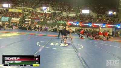 A - 160 lbs Champ. Round 1 - Dominque McKay, Ronan vs Zane Anderson, Lockwood (Billings)