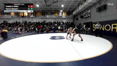 145 lbs Cons. Round 2 - Isabella Perez, Palm Desert vs Maiya Bradley, Vista Murrieta