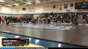 182 lbs Quarterfinal - Tristan Holbrook, Scott West vs Zach Willke, Grand Rapids