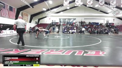 174 lbs 3rd Place Match - Liam Selhorst, Lyon College vs Tyren Moore, Eureka