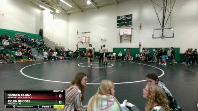 165A Round 1 - Rylen Rhodes, Pinedale vs Danner Glanz, Worland High School