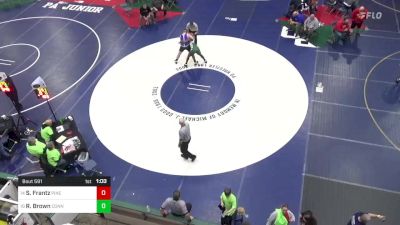 252 lbs Round Of 32 - Scout Frantz, Pine Grove vs Ryan Brown, Connellsville