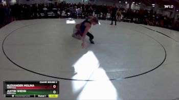 153 lbs Champ. Round 2 - Alexander Molina, Nebraska vs Justin Wiehn, Nebraska