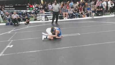 100 lbs Champ. Rd Of 64 - Owen Clay, Shamrock Select vs Owen Runge, Hawkeye Wrestling Academy