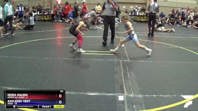 58 lbs Cross Bracket (8 Team) - Nora Rauen, Metro All Stars vs Kayleigh Vest, WOW