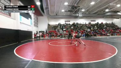 140 lbs Champ. Round 3 - Alyssa Cyrus, Chatfield vs Hannah Wicks, Falcon