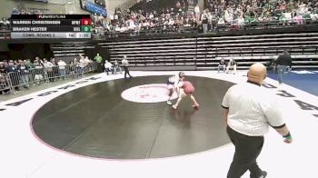 5A 132 lbs Cons. Round 3 - Warren Christensen, Maple Mountain vs Braken Hester, Box Elder