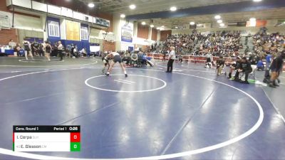 132 lbs Cons. Round 1 - Ethan Gleason, Costa Mesa vs Ivan Cerpa, Sonora (La Habra)