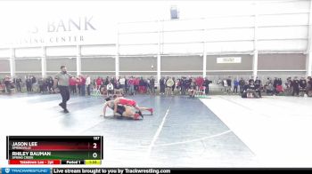 157 lbs Cons. Round 5 - Jason Lee, Springville vs Rhiley Bauman, Spring Creek