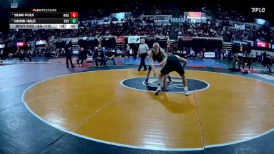 AA - 215 lbs Cons. Semi - Quinn Hale, Billings West vs Sean Polk, Missoula Sentinel