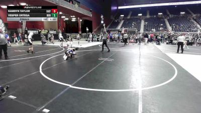 69 lbs Final - Kamdyn Taylor, Eastside United vs Vesper Ortega, Ridge WC