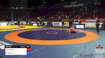 60kg Semifinal - Ryan Dahcha, Matmen WC (Mississauga) vs Dominic Wendt, Miri Piri WC