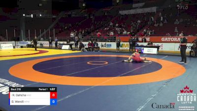 60kg Semifinal - Ryan Dahcha, Matmen WC (Mississauga) vs Dominic Wendt, Miri Piri WC