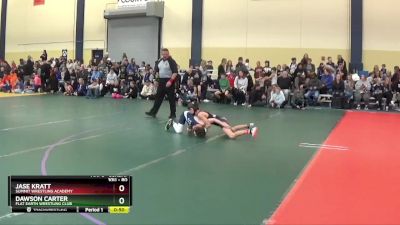 80 lbs Cons. Round 2 - Jase Kratt, Summit Wrestling Academy vs Dawson Carter, Flat Earth Wrestling Club