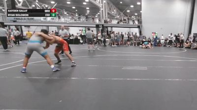 190 lbs Finals (8 Team) - Xayden Sallit, Grit Mat Club Blue vs Ryan Solomon, Steller Trained Caij Vanda