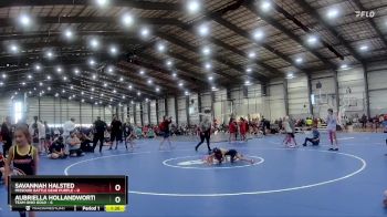 58 lbs Finals (8 Team) - Savannah Halsted, Missouri Battle Gear Purple vs Aubriella Hollandworth, Team Ohio Gold