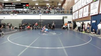 95 lbs Champ. Round 1 - Braxton Bean, East Idaho Elite Wrestling Club vs Crew Sirucek, Bonneville Wrestling Club