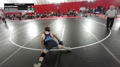 USA Junior Boys - 132 lbs Quarters - Brandon Romo, Wisconsin vs Ivan Woodhull, Wisconsin