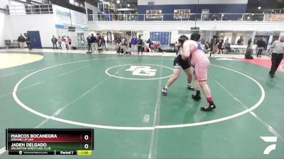 218 lbs Round 3 - Jaden Delgado, Arlington Wrestling Club vs Marcos Bocanegra, Ground Up USA