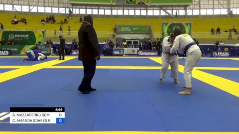 STEPHANIE MAZZAFERRO COMPANHONI vs CAROLINE AMANDA SOARES RÊGO 2023 Brasileiro Jiu-Jitsu IBJJF