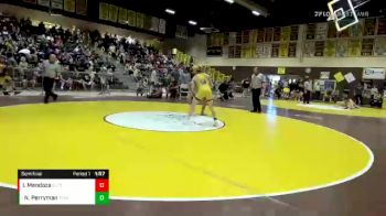 126 lbs Semifinal - Nathan Perryman, Temecula Valley vs Isaac Mendoza, El Toro